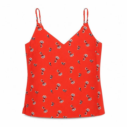 Womens UK Size 10 Marks and Spencer Red Basic Tank