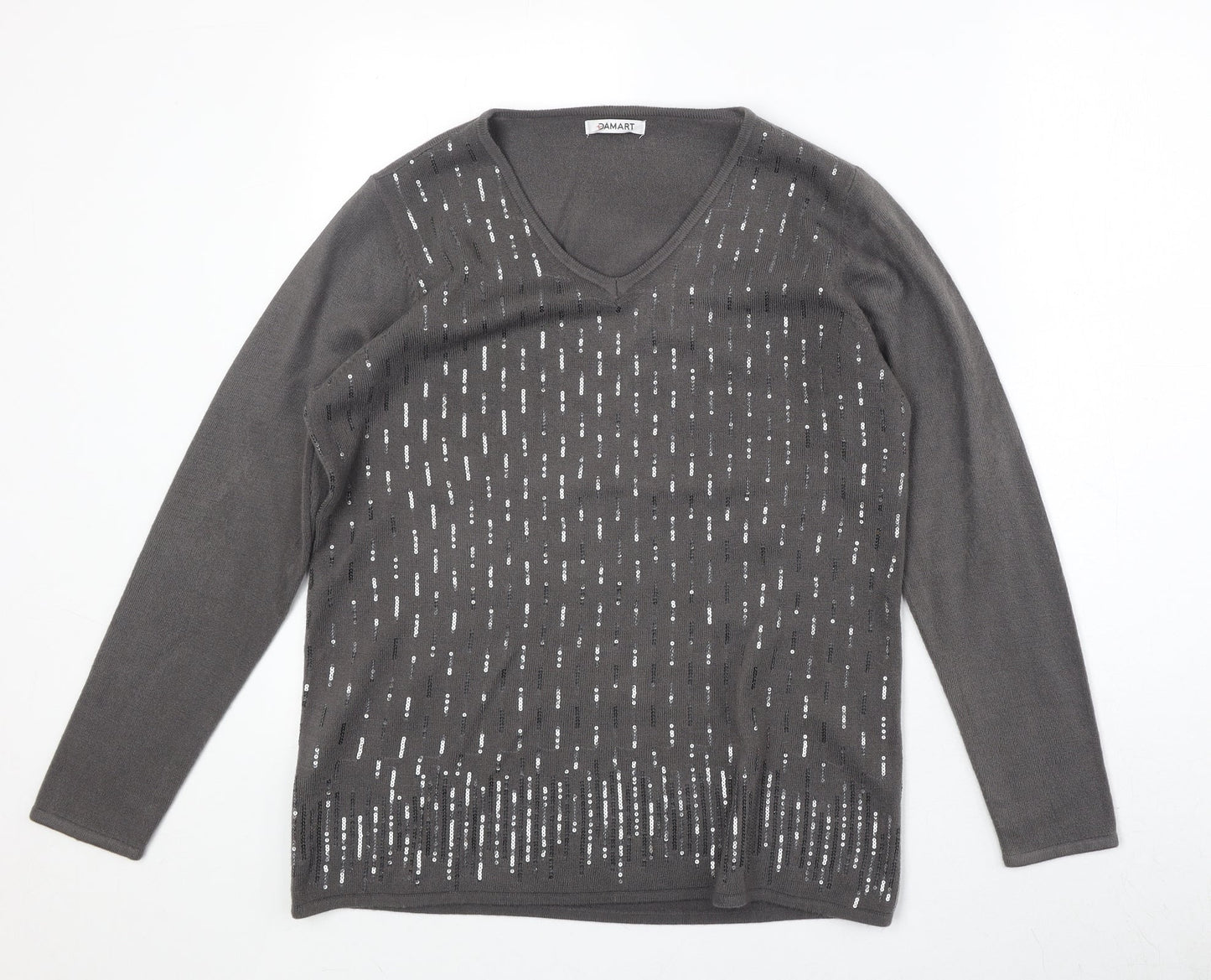 Womens UK Size 14 Damart Brown Pullover Jumper