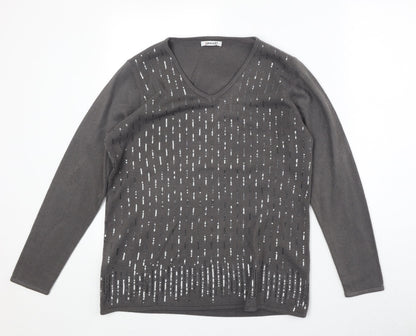 Womens UK Size 14 Damart Brown Pullover Jumper