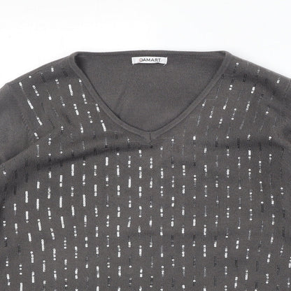 Womens UK Size 14 Damart Brown Pullover Jumper