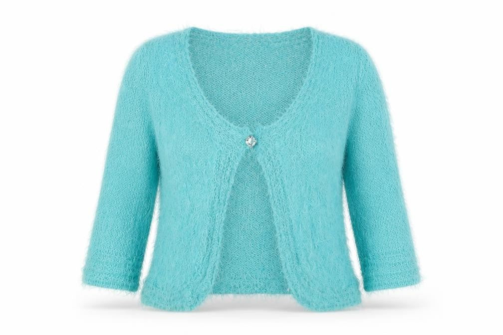 Womens UK Size L Marks and Spencer Blue Cardigan Jumper