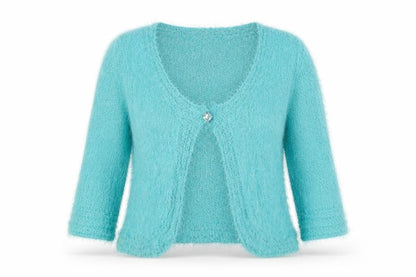 Womens UK Size L Marks and Spencer Blue Cardigan Jumper
