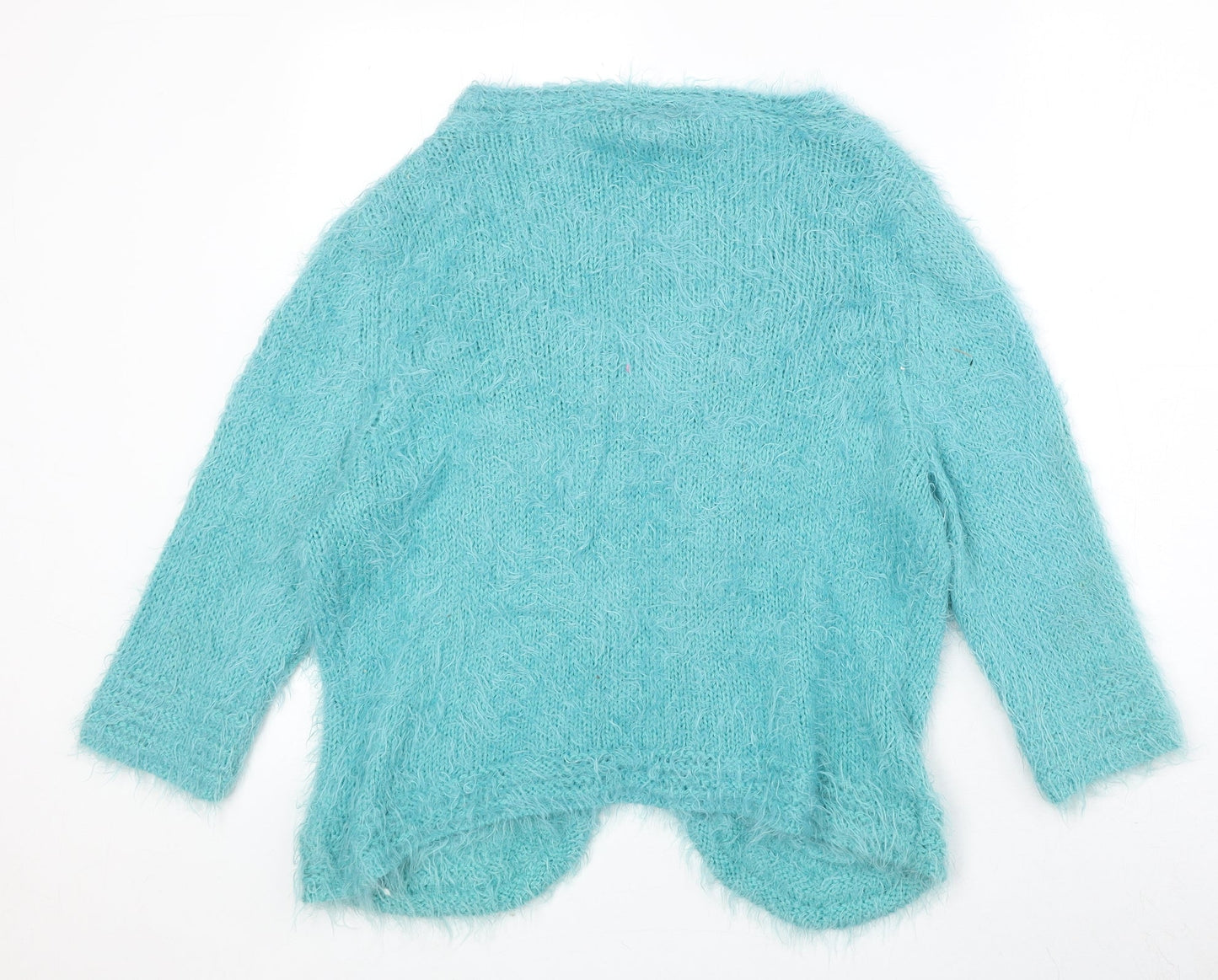 Womens UK Size L Marks and Spencer Blue Cardigan Jumper