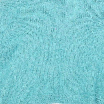 Womens UK Size L Marks and Spencer Blue Cardigan Jumper
