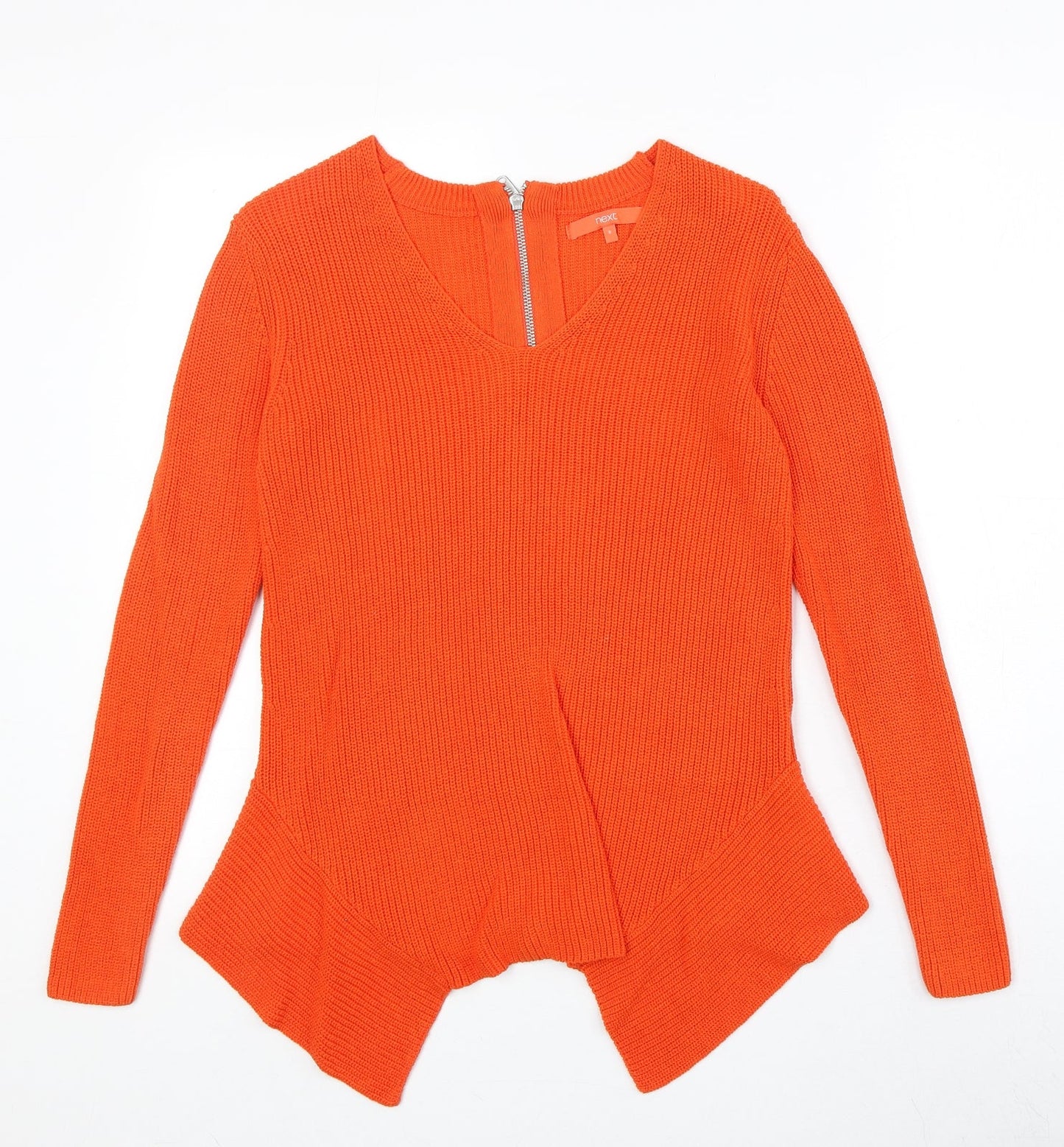 Womens UK Size 8 NEXT Orange Pullover Jumper