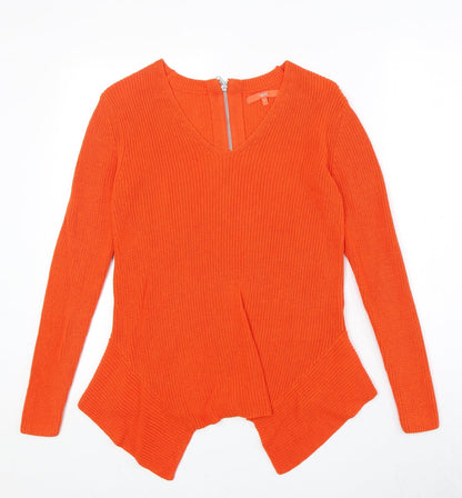 Womens UK Size 8 NEXT Orange Pullover Jumper