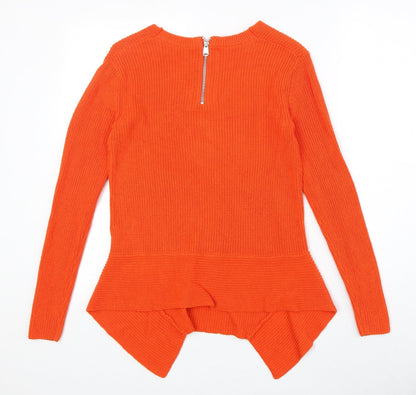 Womens UK Size 8 NEXT Orange Pullover Jumper