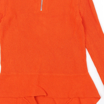 Womens UK Size 8 NEXT Orange Pullover Jumper