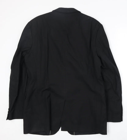 Mens UK Size 40 Burton Regular Black Suit Jacket