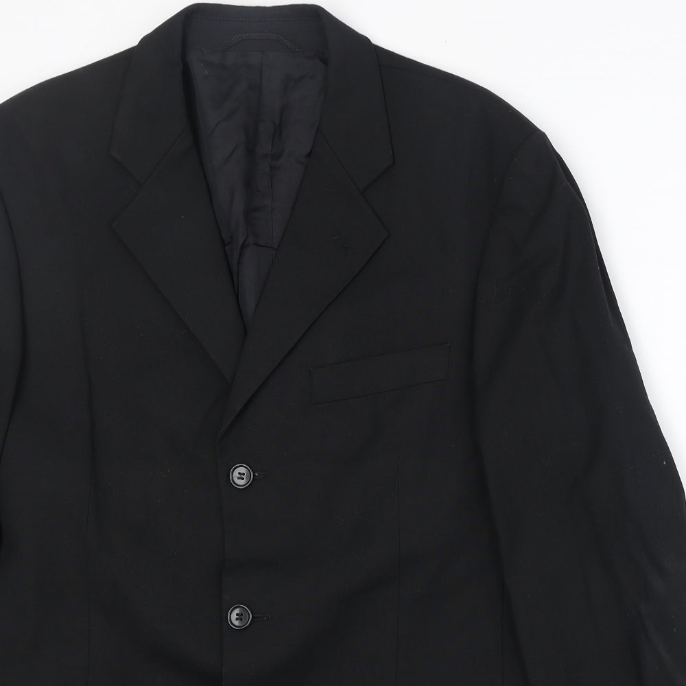 Mens UK Size 40 Burton Regular Black Suit Jacket