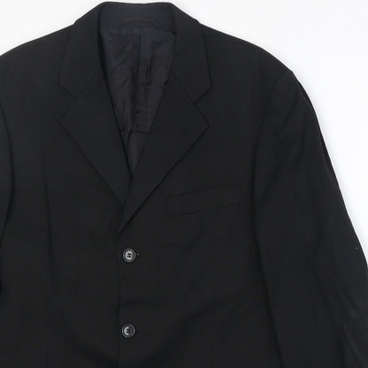 Mens UK Size 40 Burton Regular Black Suit Jacket