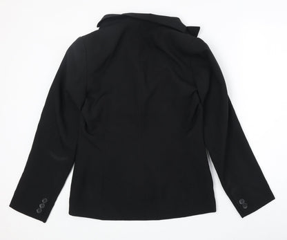 Dorothy Perkins Womens Black Polyester Jacket Blazer Size 12