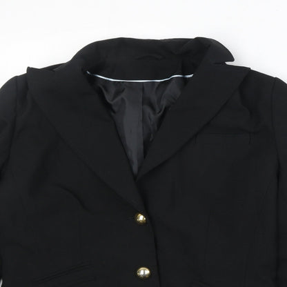 Dorothy Perkins Womens Black Polyester Jacket Blazer Size 12