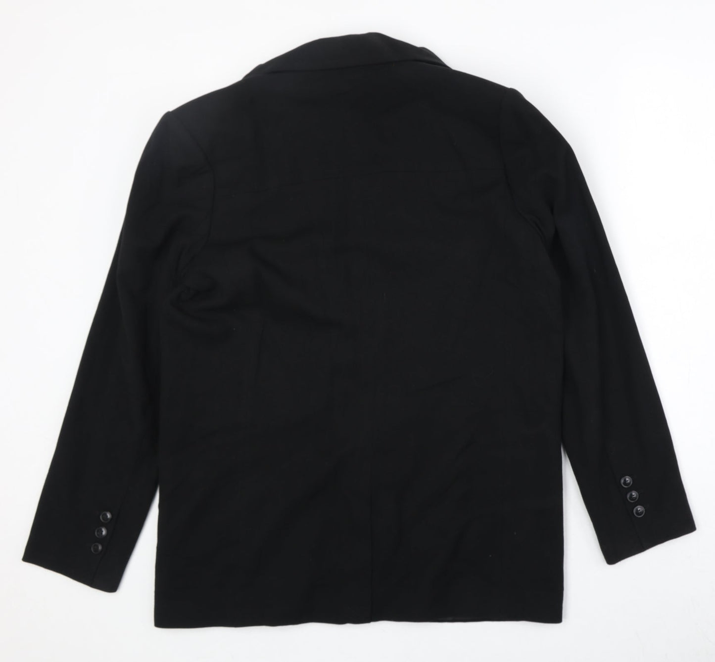 La Redoute Womens Black Polyester Jacket Suit Jacket Size 12