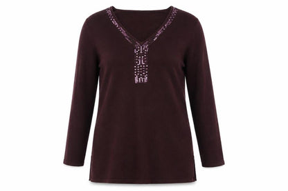 Womens UK Size M BHS Purple Pullover Jumper