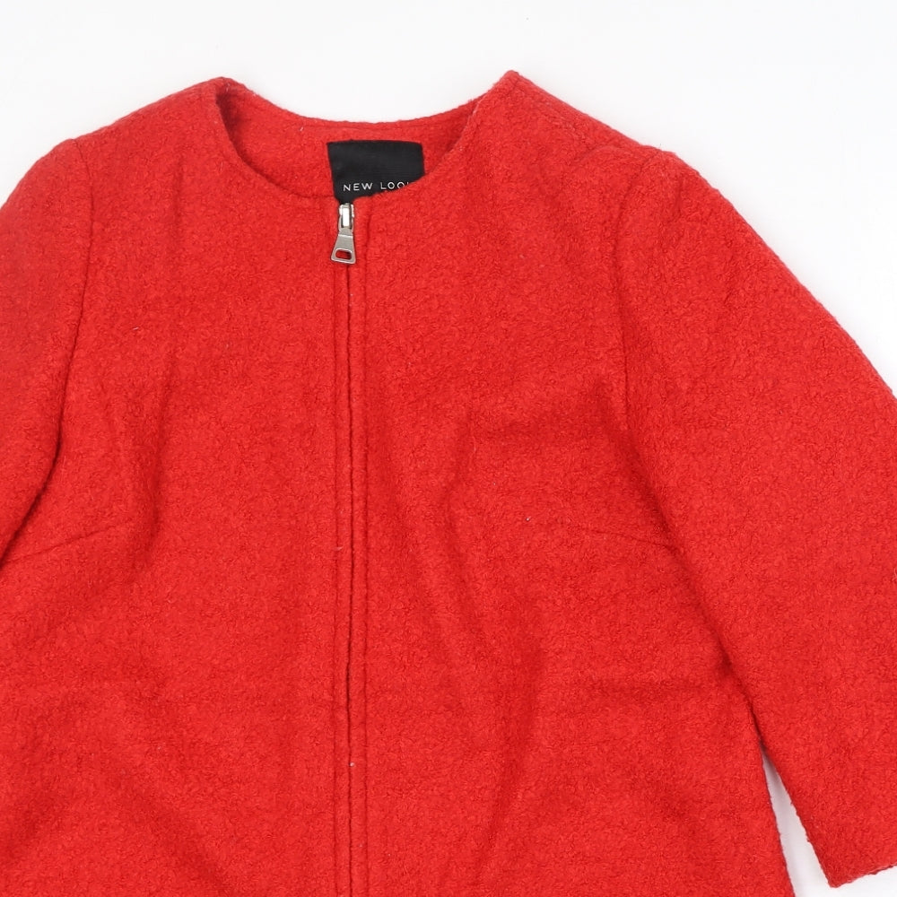 Womens UK Size 12 New Look Red Jacket