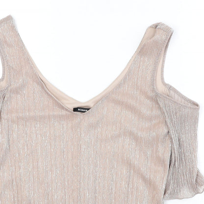 Womens UK Size 10 Roman Pink Basic Tank