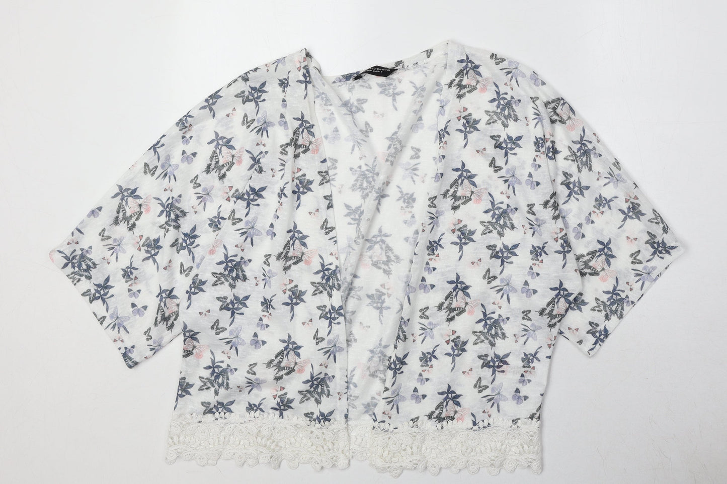 Womens UK Size M Dorothy Perkins White Cardigan Jumper