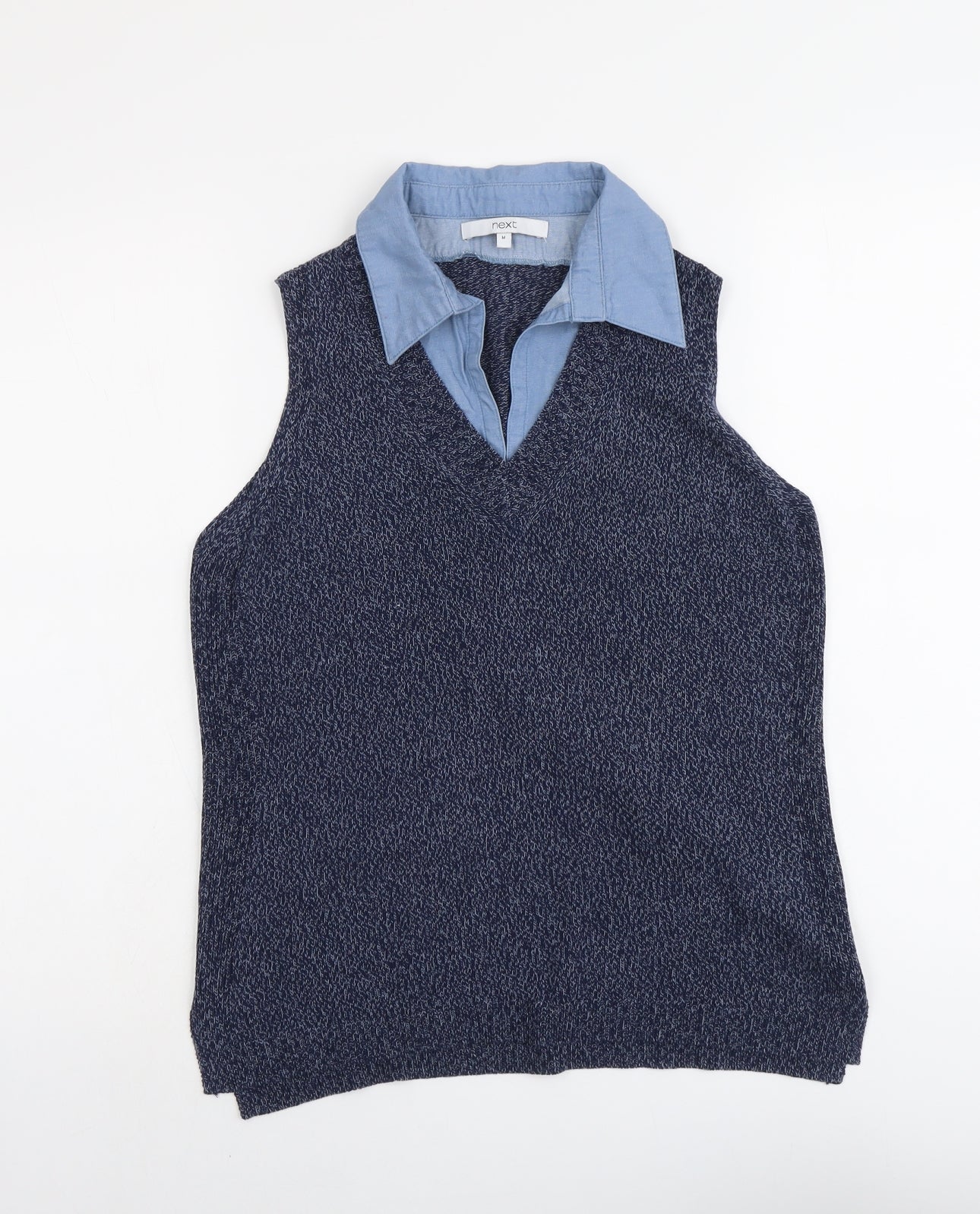 Womens UK Size M NEXT Blue Basic Tank