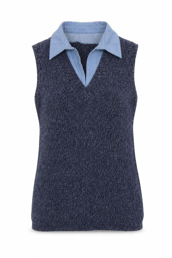 Womens UK Size M NEXT Blue Basic Tank