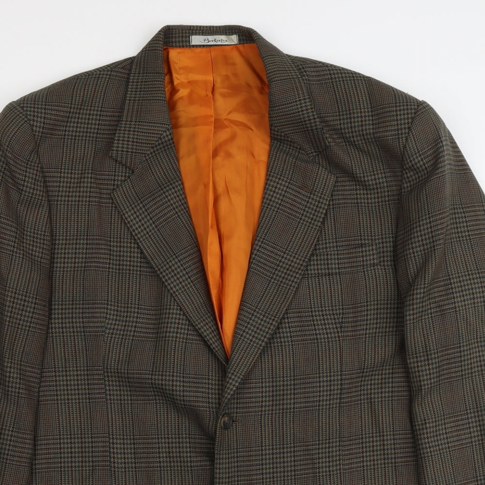 Mens UK Size XL Berkertex Regular Green Suit Jacket