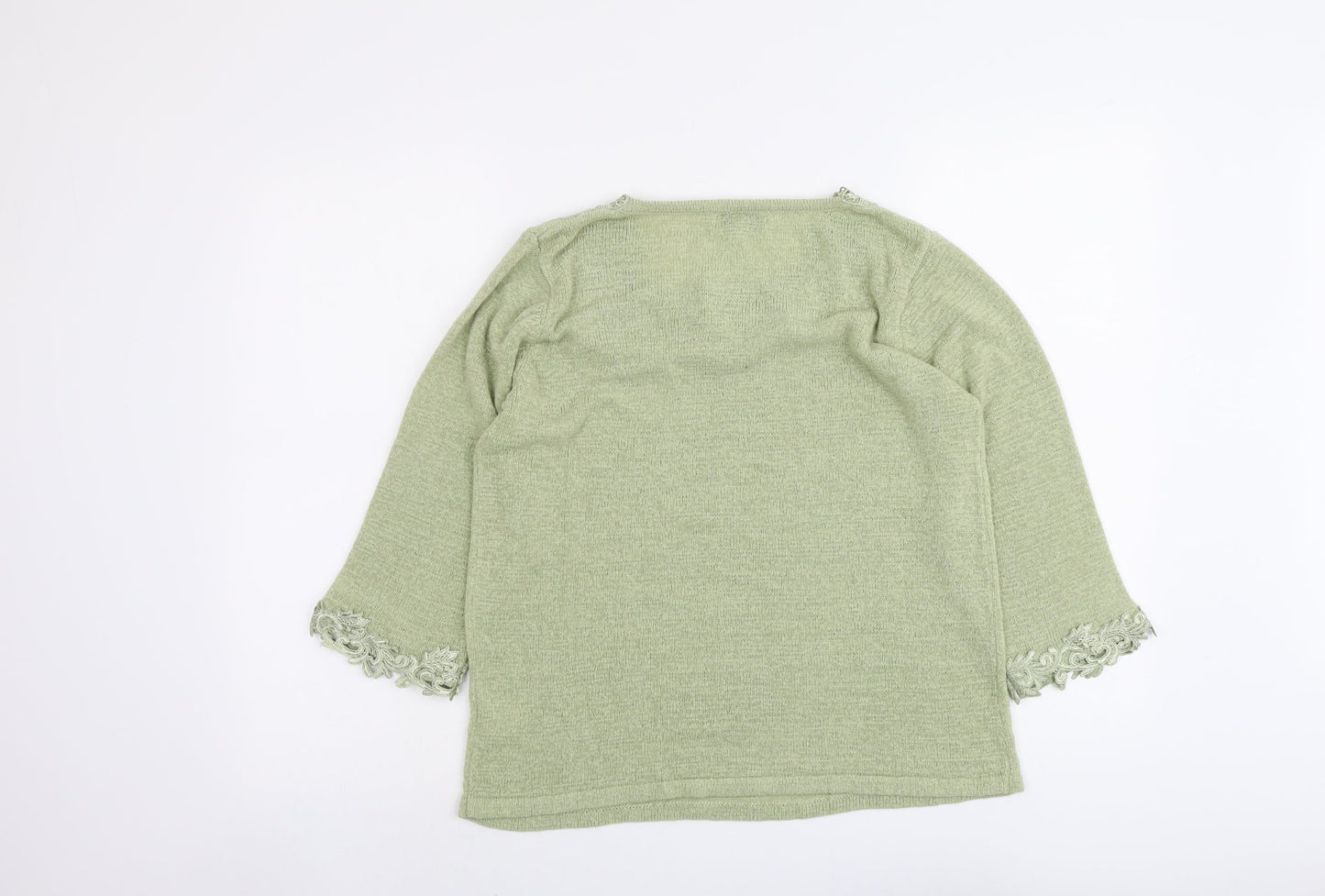 Womens UK Size M Fay Louise Green Pullover Jumper