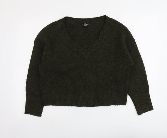 Womens UK Size 6 Topshop Green Pullover Jumper