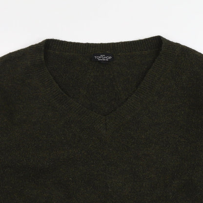 Womens UK Size 6 Topshop Green Pullover Jumper