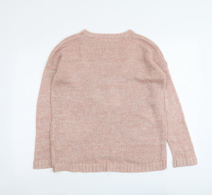 Womens UK Size 12 New Look Pink Pullover Jumper