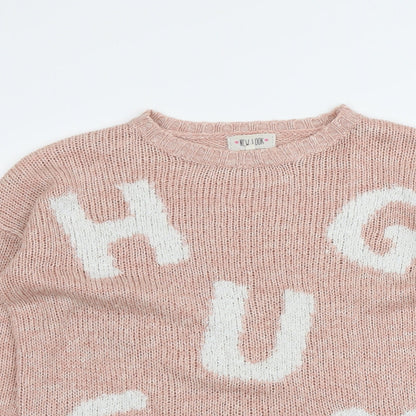 Womens UK Size 12 New Look Pink Pullover Jumper