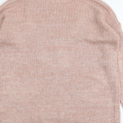 Womens UK Size 12 New Look Pink Pullover Jumper