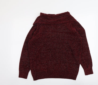 Womens UK Size L Anna Rose Red Pullover Jumper