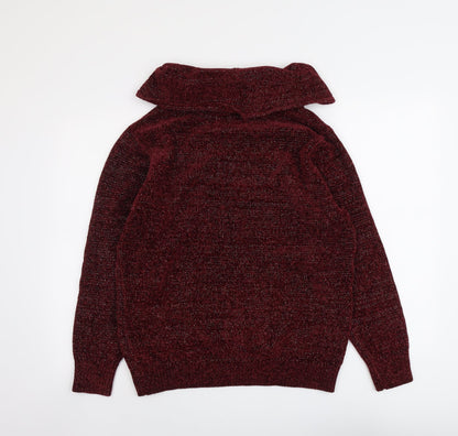Womens UK Size L Anna Rose Red Pullover Jumper
