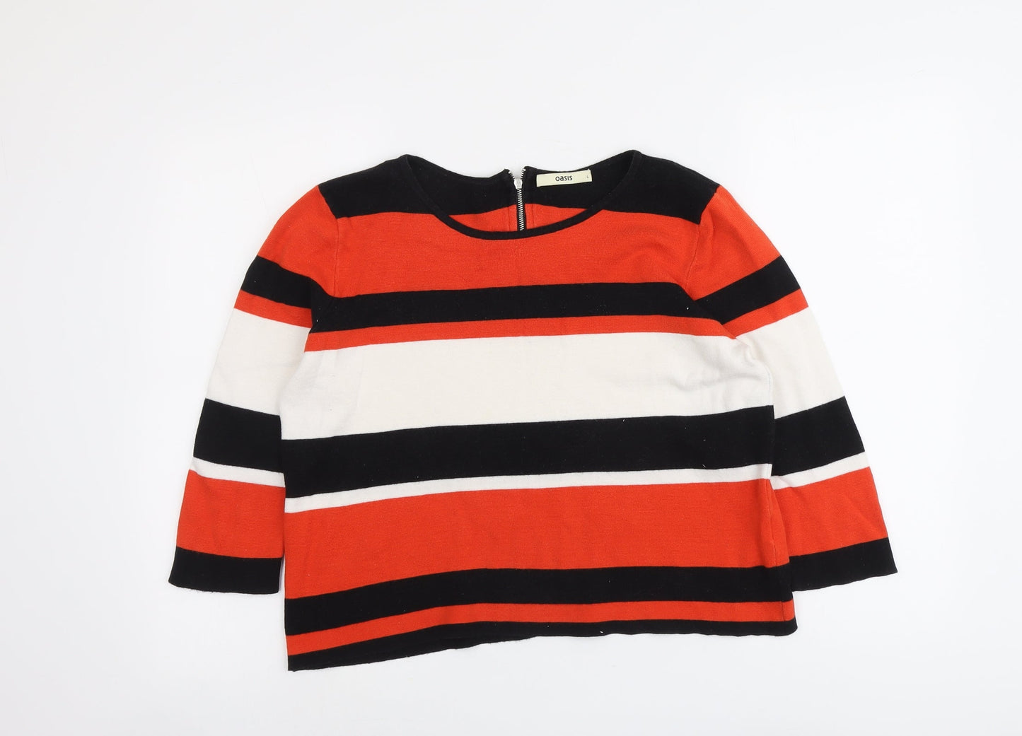 Womens UK Size L Oasis Multicoloured Pullover Jumper