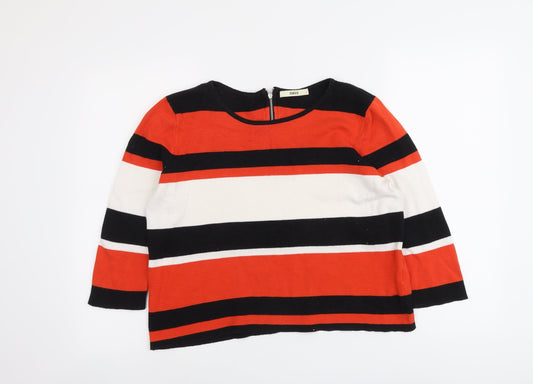 Womens UK Size L Oasis Multicoloured Pullover Jumper