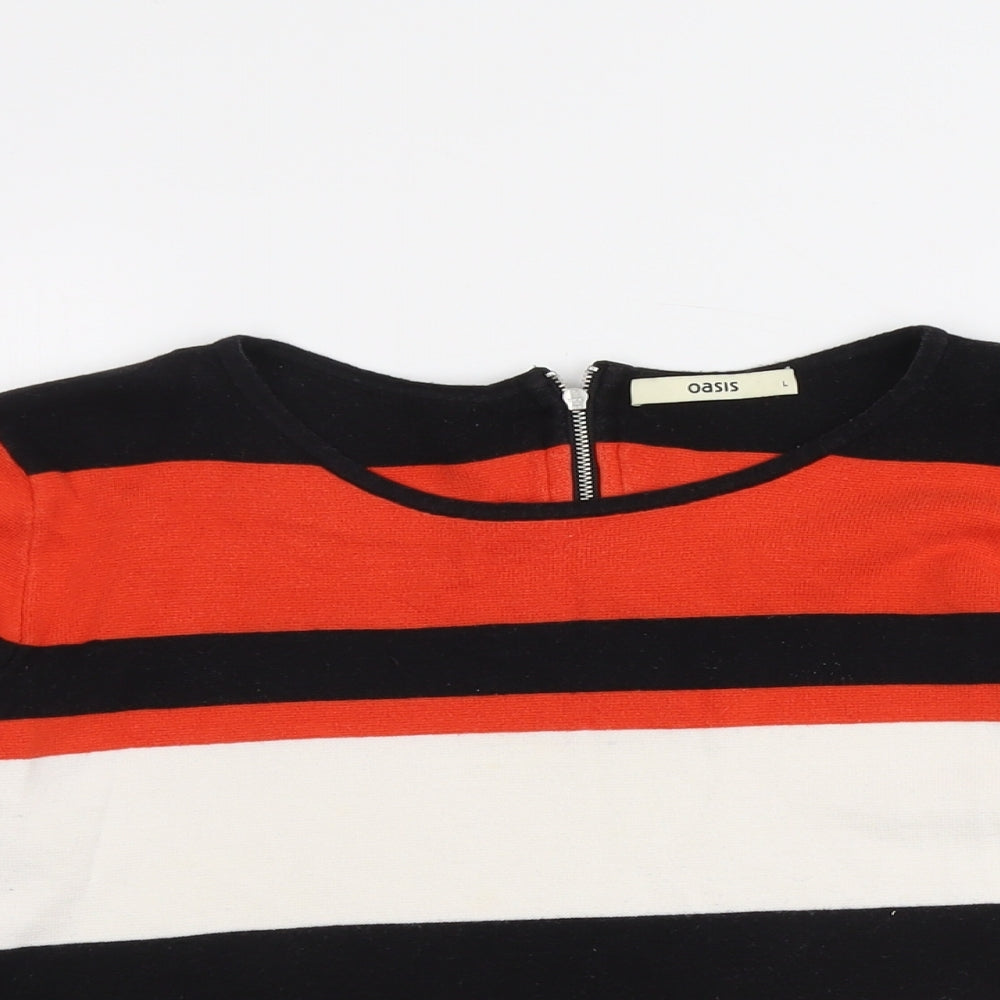 Womens UK Size L Oasis Multicoloured Pullover Jumper