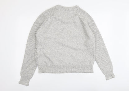 Womens UK Size M Marks and Spencer Grey Pullover Jumper