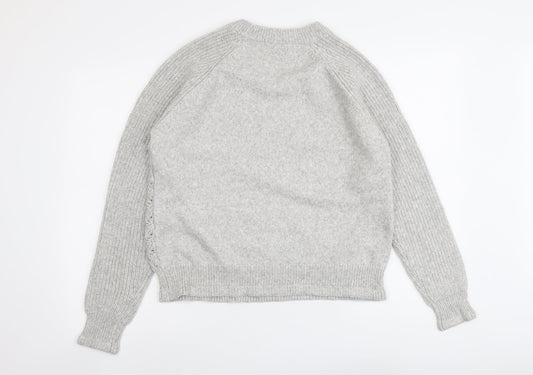 Womens UK Size M Marks and Spencer Grey Pullover Jumper