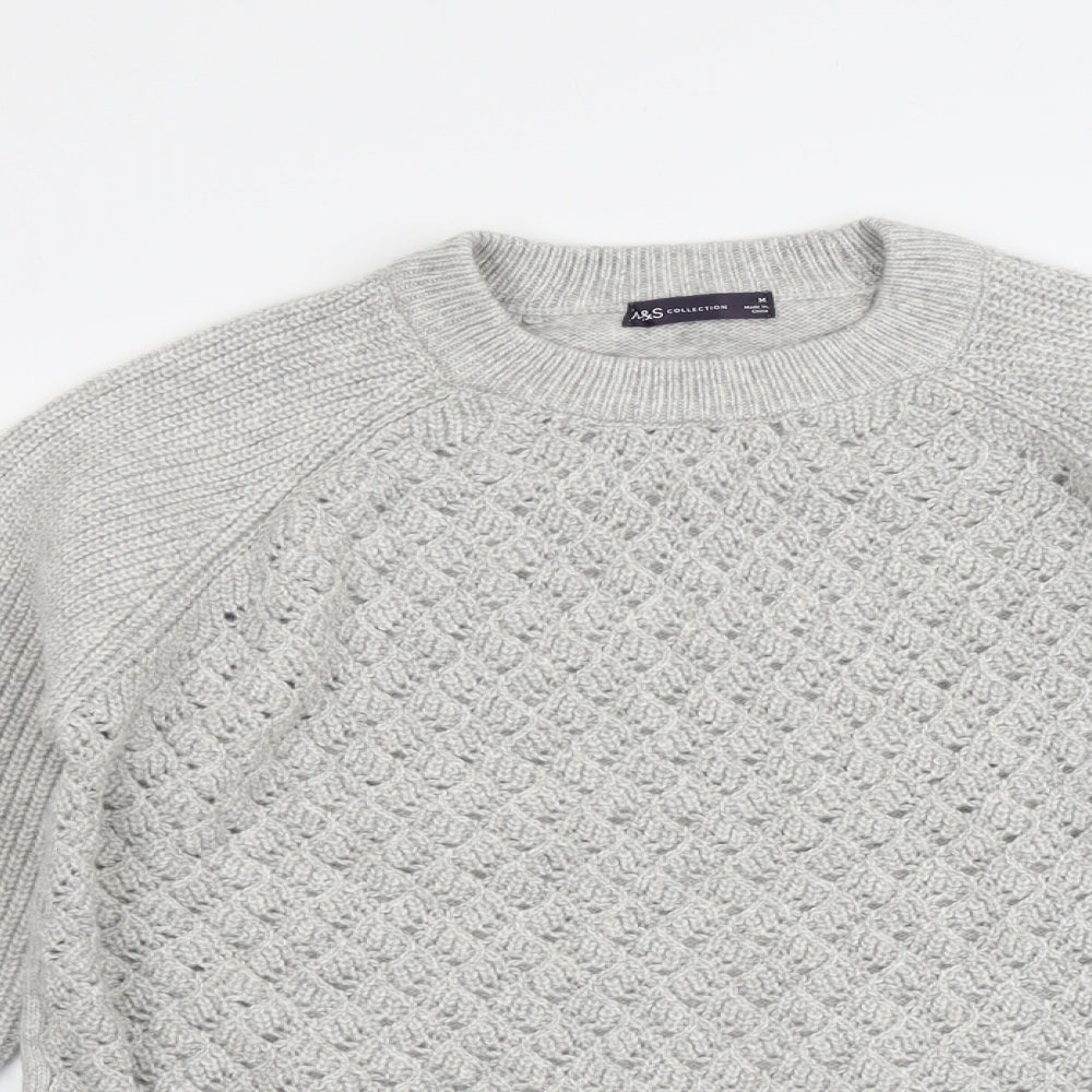 Womens UK Size M Marks and Spencer Grey Pullover Jumper