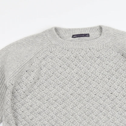 Womens UK Size M Marks and Spencer Grey Pullover Jumper