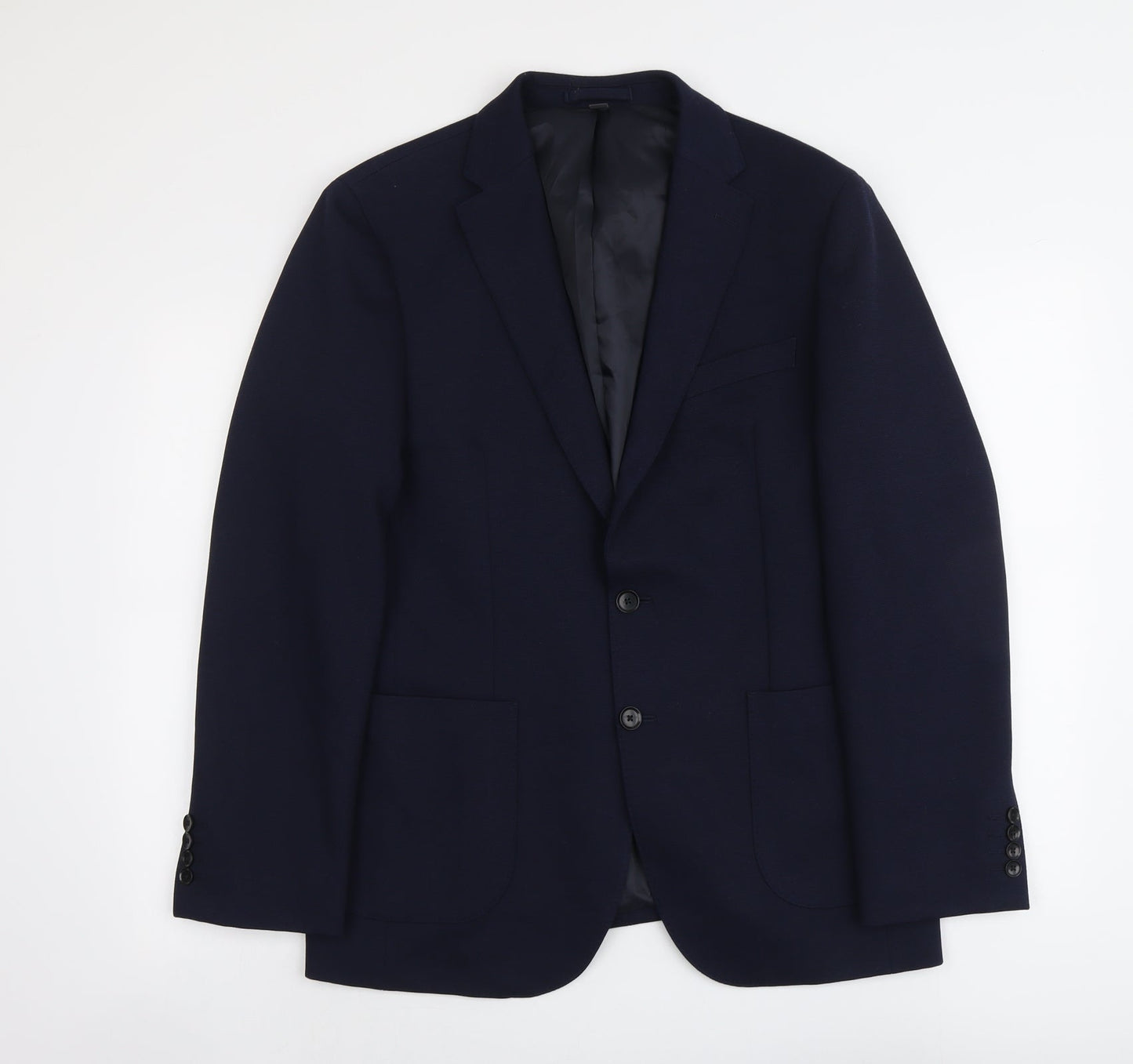 Mens UK Size 40 Marks and Spencer Regular Blue Suit Jacket