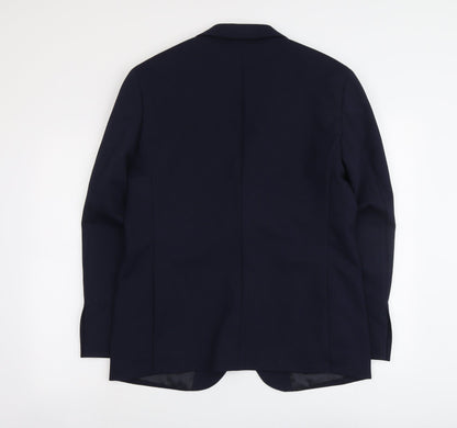 Mens UK Size 40 Marks and Spencer Regular Blue Suit Jacket