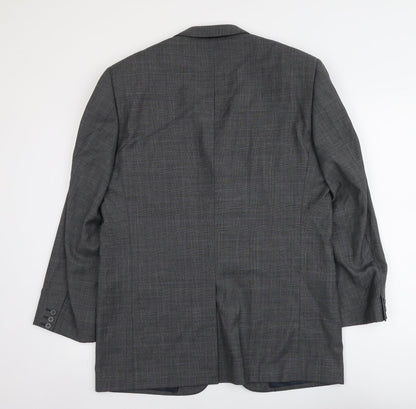 Armando Mens Grey Wool Jacket Suit Jacket Size 42 Regular