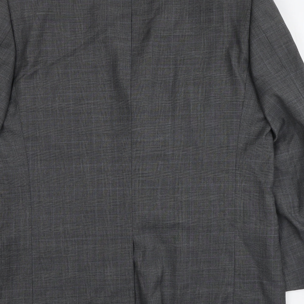 Armando Mens Grey Wool Jacket Suit Jacket Size 42 Regular