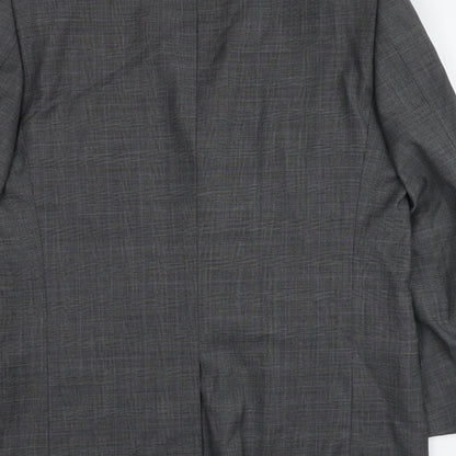 Armando Mens Grey Wool Jacket Suit Jacket Size 42 Regular