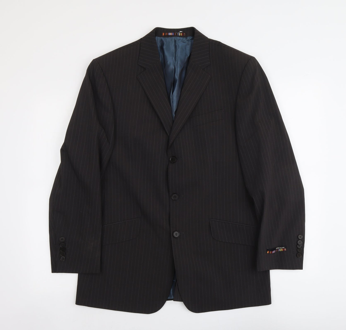 Mens UK Size 38 River Island Regular Grey Suit Jacket