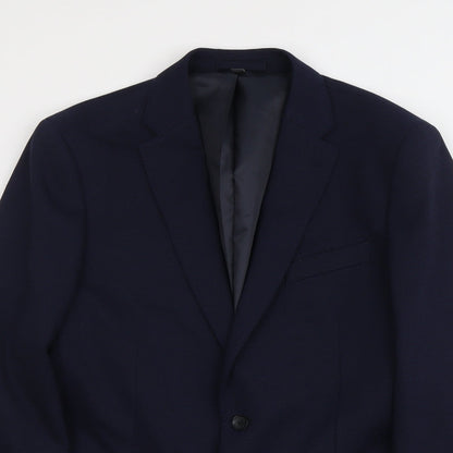 Mens UK Size 42 Marks and Spencer Regular Blue Suit Jacket