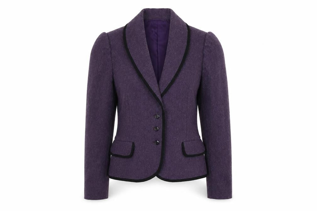 Womens UK Size 8 Country Casuals Regular Purple Blazer