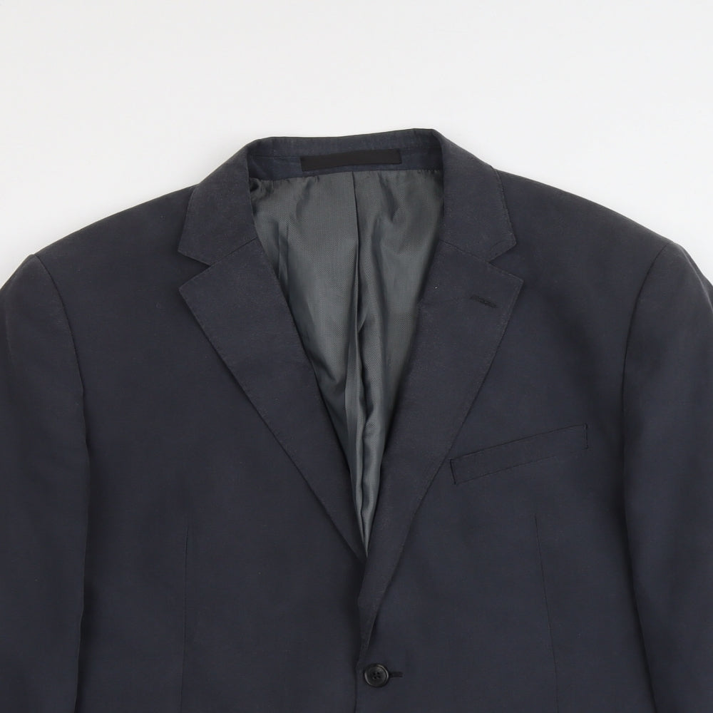 Mens UK Size 44 Marks and Spencer Regular Blue Suit Jacket