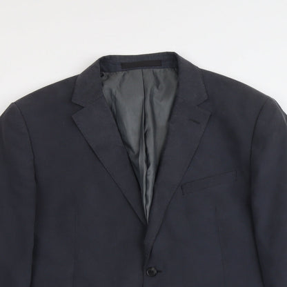 Mens UK Size 44 Marks and Spencer Regular Blue Suit Jacket